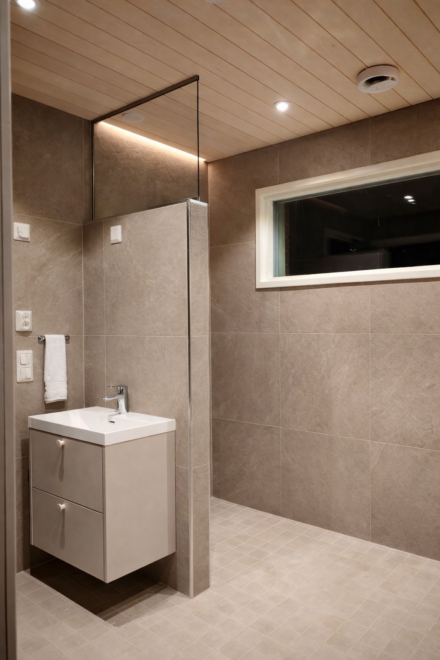 Märkätilaremontti Siikajoella ja Raahessa – lasiseinä ja suihkuseinä